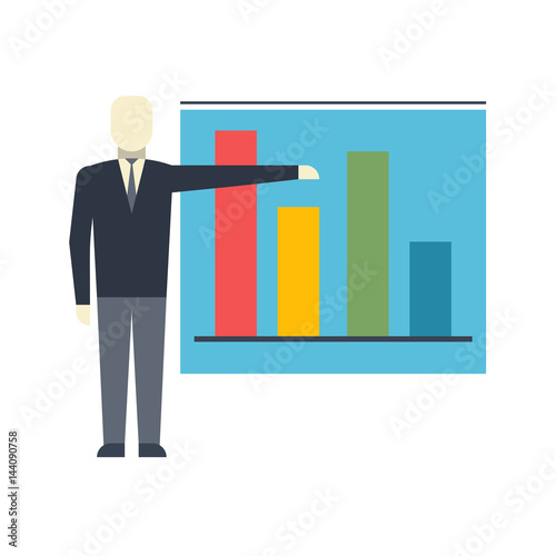 Presentation Flat Vector Icon. Flat icon isolated on the white background. Editable EPS file. Vector illustration.
