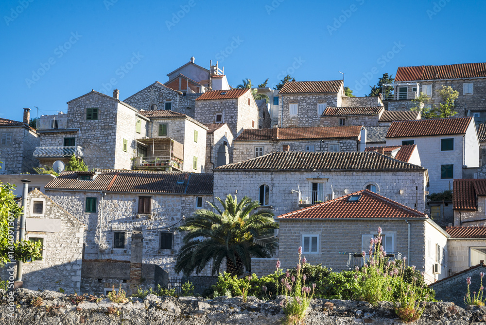 Obraz premium Hvar city, Hvar island, Croatia