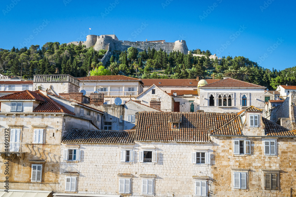 Obraz premium Hvar city, Hvar island, Croatia