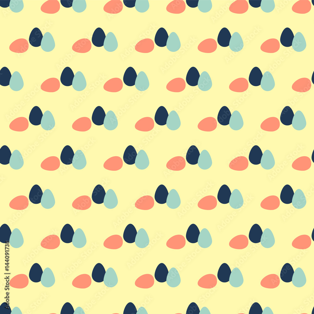 Simple seamless pattern for Easter holiday. Simple seamless pattern for Easter holiday.