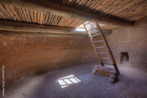 Pueblo Kiva, Pecos National Historical Park, Pecos, New Mexico photo