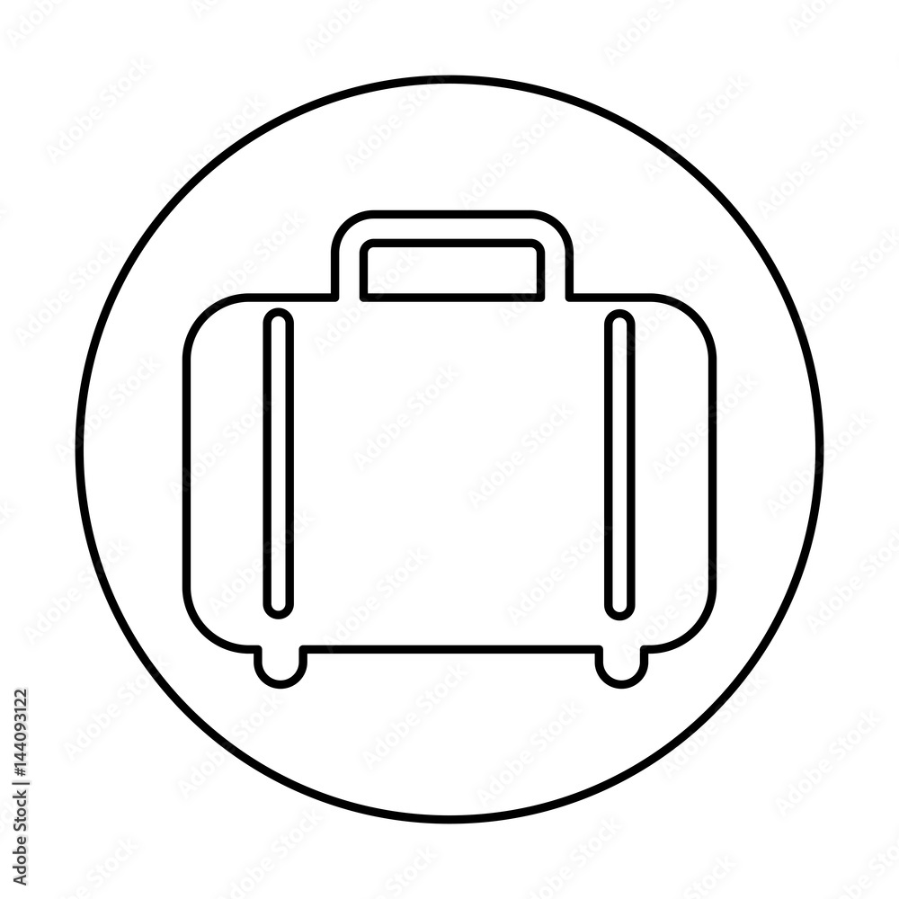 suitcase travel isolated icon vector illustration design suitcase travel isolated icon vector illustration design