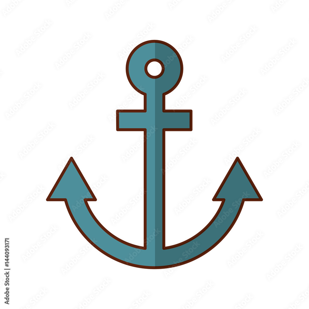 anchor maritime isolated icon vector illustration design anchor maritime isolated icon vector illustration design
