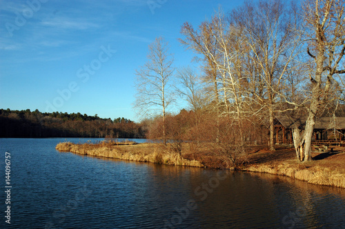 Fall-Winter Landscape at Lake © Deborah