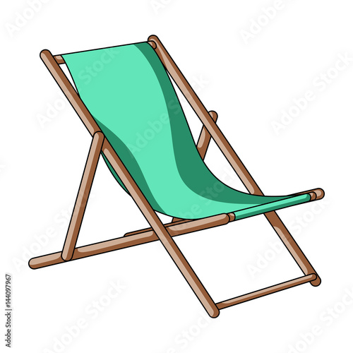 Fotografie, Tablou The seat for sunbathing on the beach