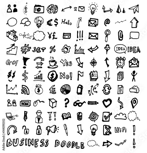 Vector Doodle Icons. Universal Set.