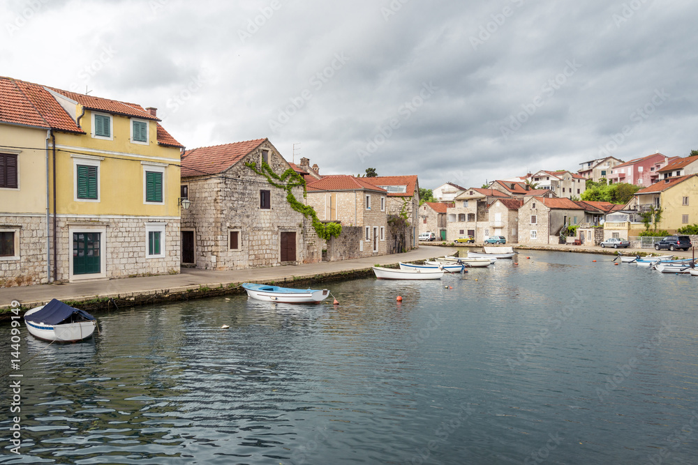Small town on Hvar island - Vrboska, Croatia