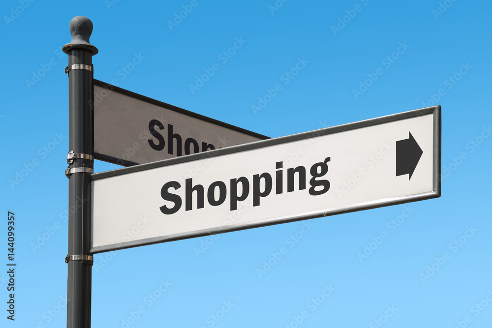 Fototapeta premium Schild 175 - Shopping