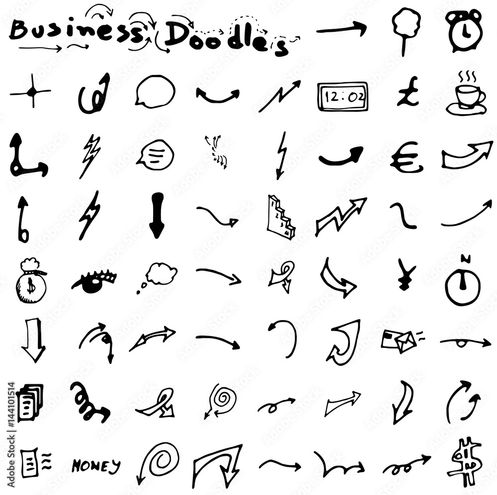 Vector Doodle Icons. Universal Set. Vector Doodle Icons. Universal Set.