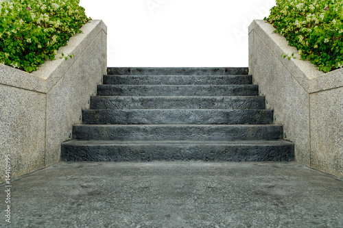 Blacck concrete staircase