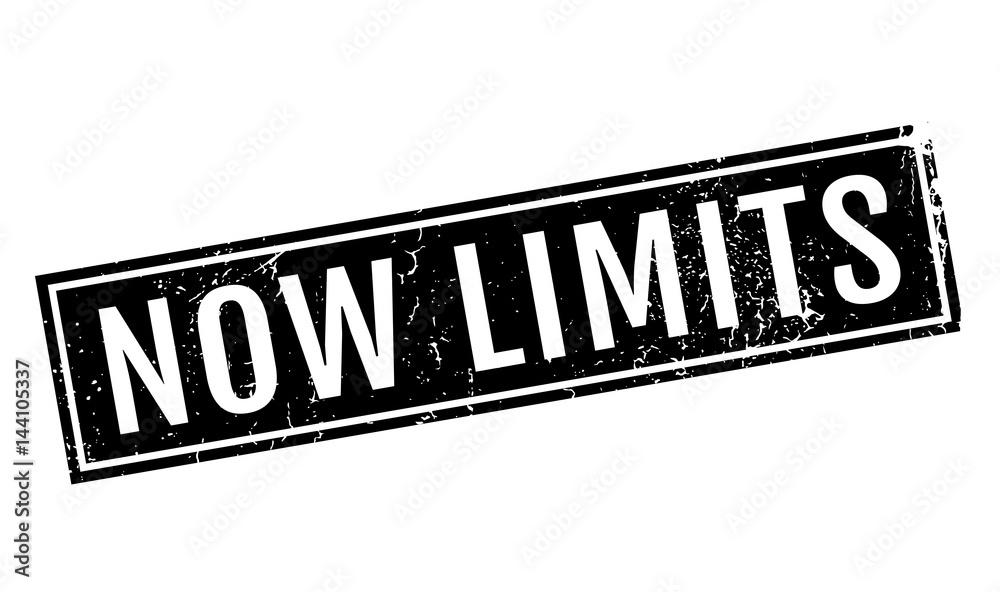 Now Limits rubber stamp. Grunge design with dust scratches. Effects can be easily removed for a clean, crisp look. Color is easily changed. Now Limits rubber stamp. Grunge design with dust scratches. Effects can be easily removed for a clean, crisp look. Color is easily changed.