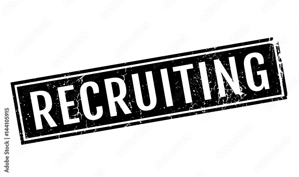 Recruiting rubber stamp. Grunge design with dust scratches. Effects can be easily removed for a clean, crisp look. Color is easily changed. Recruiting rubber stamp. Grunge design with dust scratches. Effects can be easily removed for a clean, crisp look. Color is easily changed.