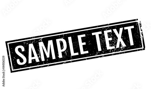 Sample Text rubber stamp. Grunge design with dust scratches. Effects can be easily removed for a clean, crisp look. Color is easily changed.