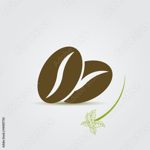 Coffee beans icon