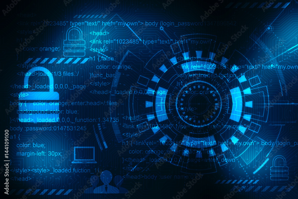 Fototapeta premium Digital Abstract technology background, 3d rendering