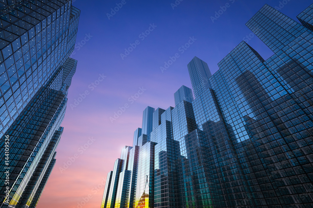 Obraz premium office building in city