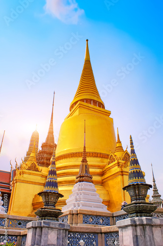 Landmark Wat Phra Kaeo  Temple of the Emerald Buddha Bangkok  Asia Thailand