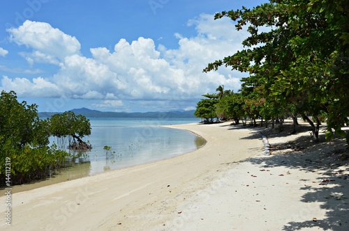 Palawan beach at Arrecifa Island at the Philippines.