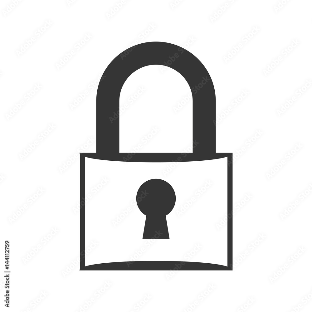 Padlock security device icon vector illustration graphic design Padlock security device icon vector illustration graphic design