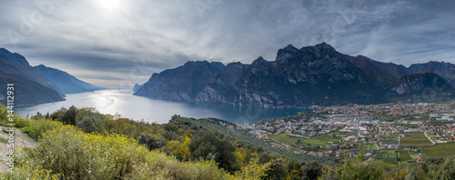 Riva del Garda, Lake Garda, Trentino, Italy. View from Monte Brione photo