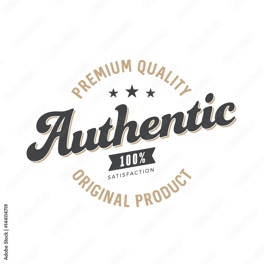 Fototapeta premium Retro authentic product label