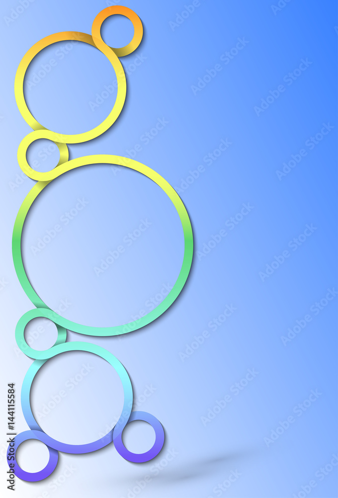 Abstract template with plexus circles Abstract template with plexus circles