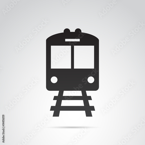 Train, underground vector icon.