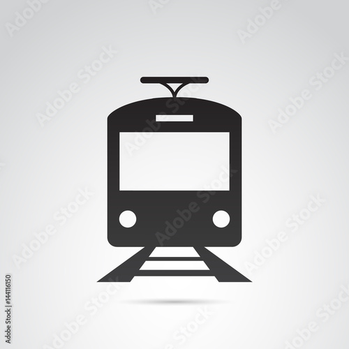 Train, underground vector icon.