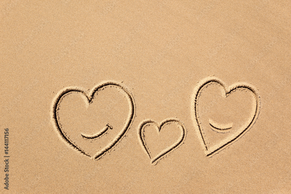 images of hearts in the sand close-up images of hearts in the sand close-up