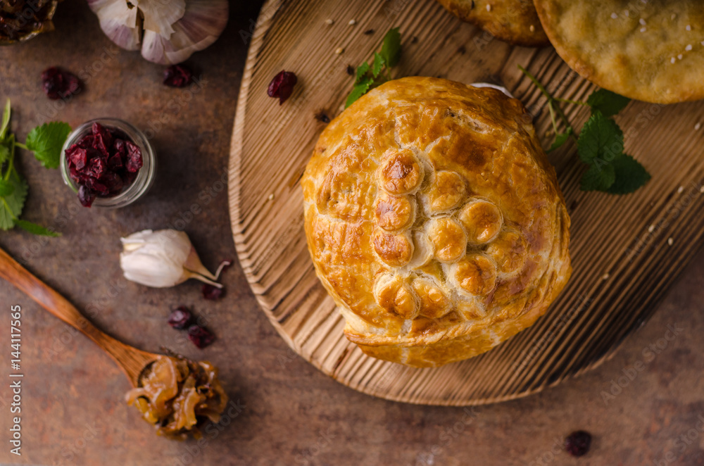 Puff pastry stuffed by camembert Puff pastry stuffed by camembert