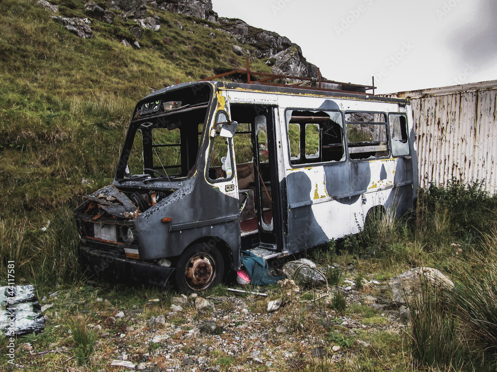 Destroyed Bus