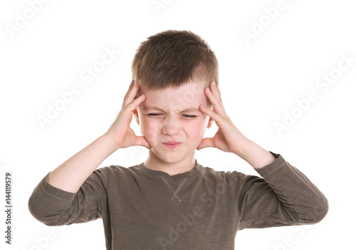 Little boy suffering from h...