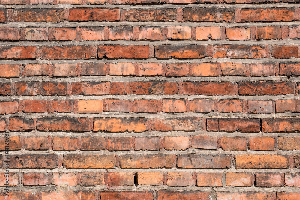 red old brick wall as background or texture red old brick wall as background or texture
