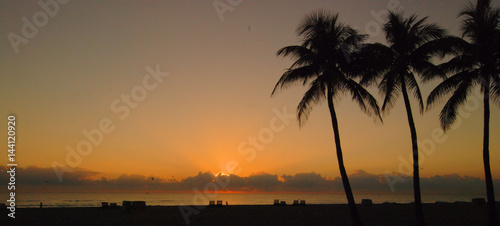 Hollywood Beach Sunrise   Sunrise at Hollywood Beach  Florida