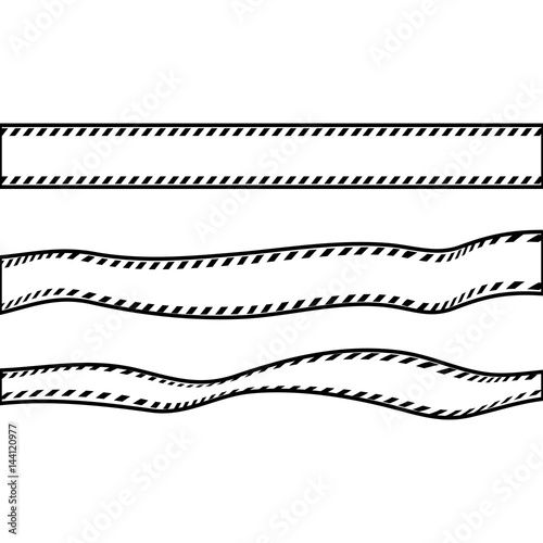 Police yellow tape icon vector illustration graphic design