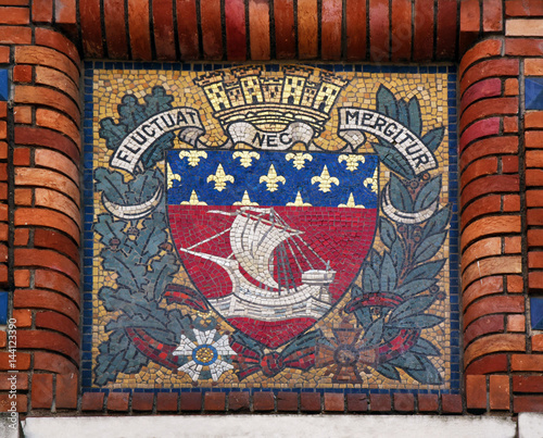 Fotografía Blason et devise de la ville de Paris