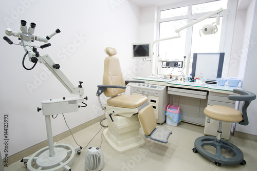 Medical office with equipment of  otolaryngologist