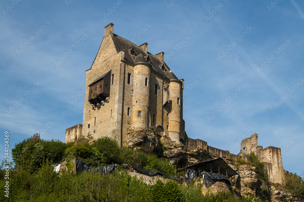 Ruins of the medieval Larochette castle, Luxembourg