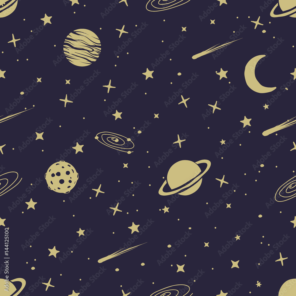 astronomic seamless pattern astronomic seamless pattern