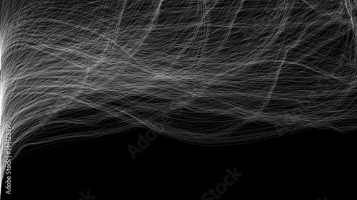 3D rendered veil on the wind
