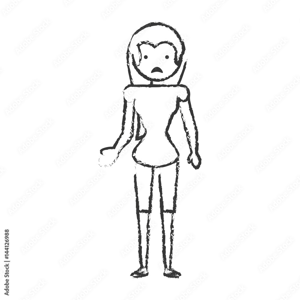 skecth mother sad face vector illustration eps 10 skecth mother sad face vector illustration eps 10