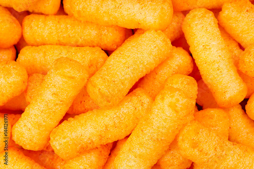 Cheese puff unhealthy fast food.