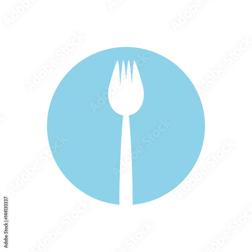 fork utensil picnic image vector illustration eps 10