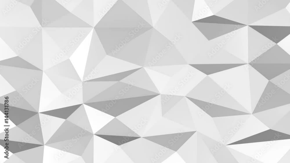 White polygonal geometric surface background. 3D rendering. Kit 5 in 1. (4 sek.+ 10 sek. + 4 sek + 4 sek + 4 sek)