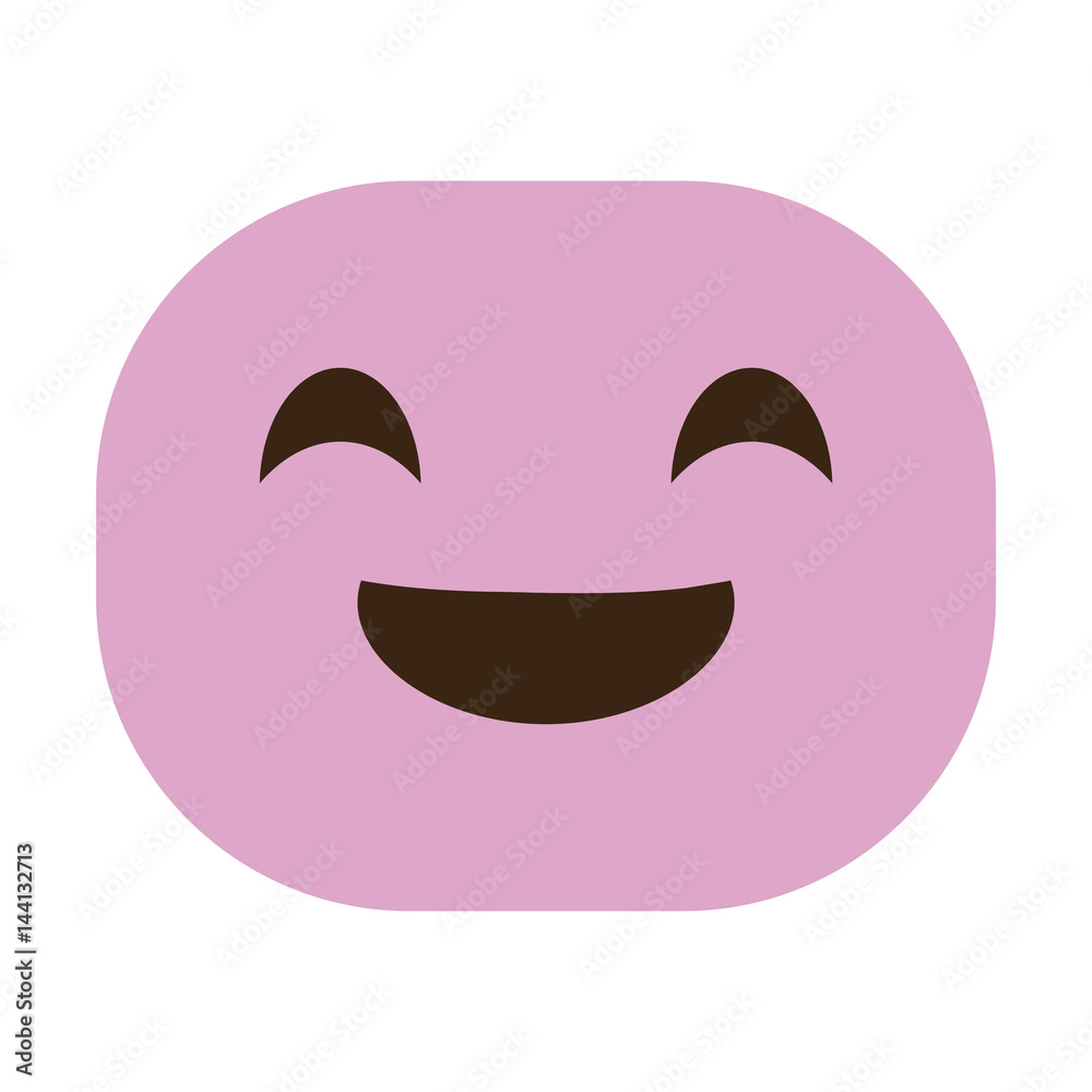happy cartoon face icon over white background. colorful design. vector illustration happy cartoon face icon over white background. colorful design. vector illustration