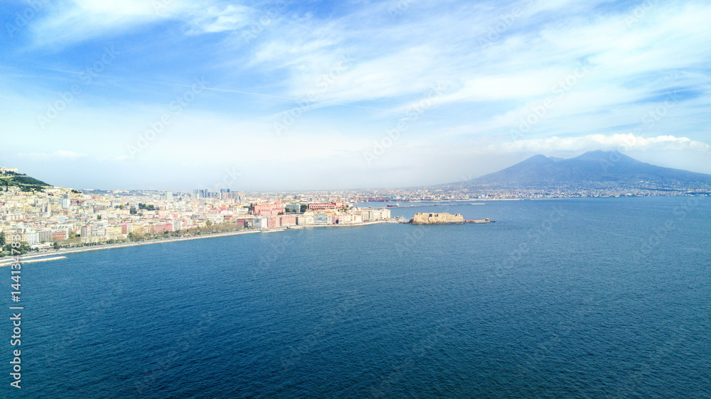 Beautiful landscape of Naples, Italy.