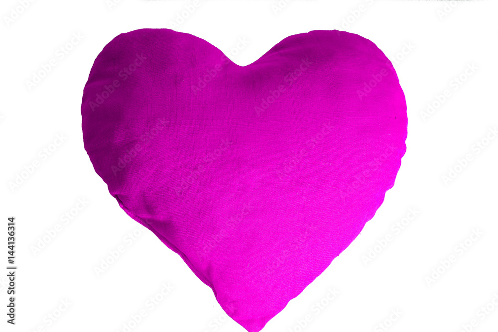 Purple heart closeup texture studio photo.