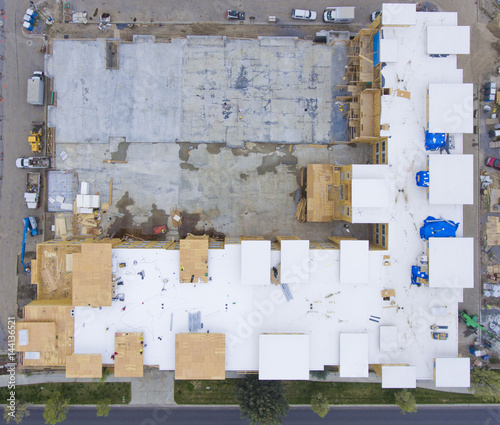 aerial, construction, high,top, square, new, highview, bird's eye view © Rick