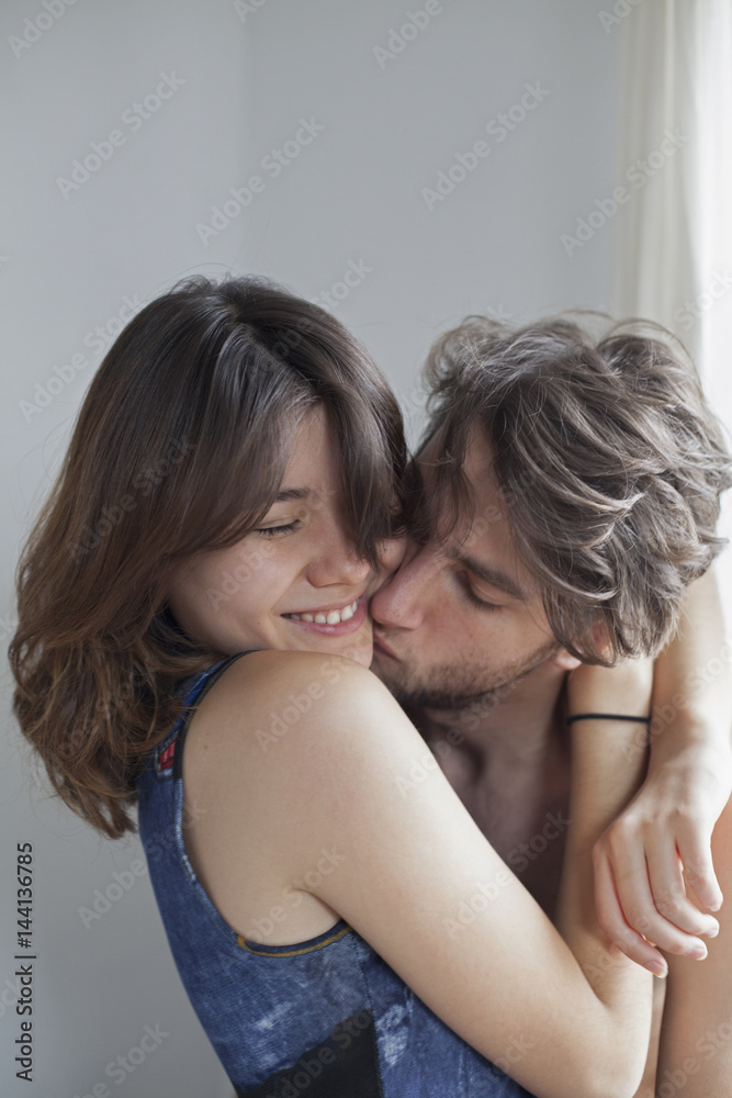 Young couple embracing Young couple embracing