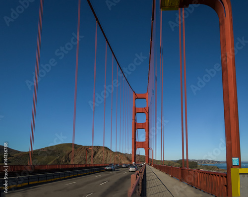 Traffic at Golden Gate Bridge - San Francisco, California, USA